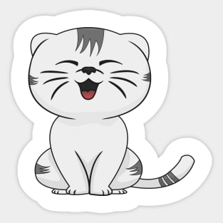 CUTE CAT SMILLING Sticker